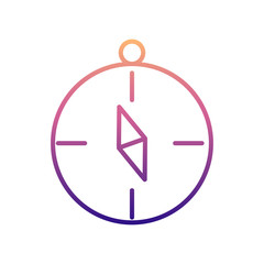 compass nolan icon. Simple thin line, outline vector of Measuring Instruments icons for ui and ux, website or mobile application
