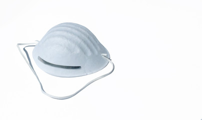 Doctor's mask and protection against coronavirus,isolated on a white background.
