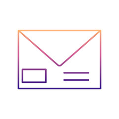 the envelope nolan icon. Simple thin line, outline vector of Media icons for ui and ux, website or mobile application