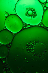 abstract bubbles green liquid background