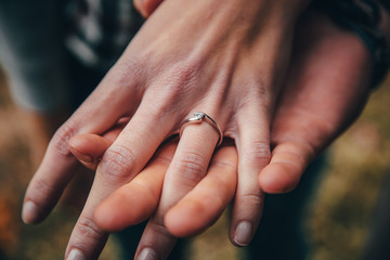 Proposal ring, concept photo