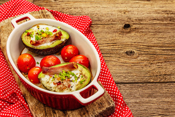Sunny morning breakfast. Healthy food, ketogenic diet concept