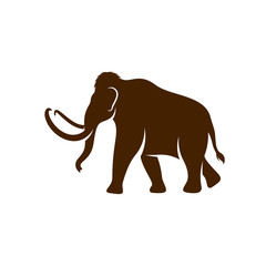 Mammott logo design vector template. Silhouette of Mammott design illustration