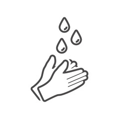 Fototapeta premium Wash your hands icon in flat style.Vector illustration.