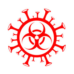 Obraz premium Stop COVID-19 concept ,Abstract virus strain model Novel coronavirus 2019-nCoV