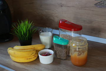 Fresh products for smoothie 