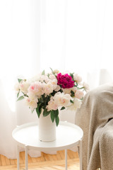 bouquet of peony flowers