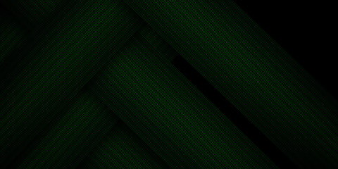 Abstract striped green lines pattern overlay on black background and texture. Geometric creative and Inspiration design