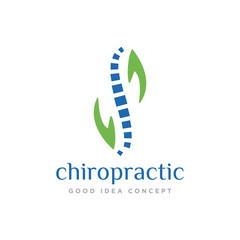 Chiropractic Logo Icon Design Vector