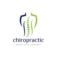Chiropractic Logo Icon Design Vector