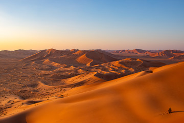 Dunes in Rub al Khali the empty quarter between Oman and Saudi Arabia near Salalah