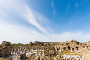 Fototapeta premium Ancient theater of Side, Turkey