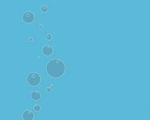 illustration of air bubbles in water