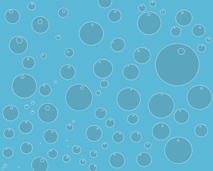 illustration of air bubbles in water
