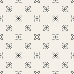 Arabic seamless ornament. Abstract background. Curved elegant lines and scrolls forming abstract floral ornament. Seamless pattern for background, wallpaper, textile printing, packaging, wrapper, etc.