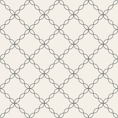 Fototapeta premium Arabic seamless ornament. Abstract background. Curved elegant lines and scrolls forming abstract floral ornament. Seamless pattern for background, wallpaper, textile printing, packaging, wrapper, etc.