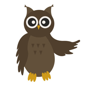 illustration of Cartoon owl vector