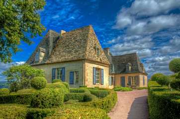 Fototapeta na wymiar Les Jardins de Marqueyssac, Dordogne, France