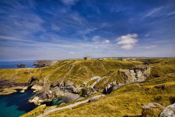 Fototapeta na wymiar From Tintagel, Cornwall