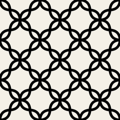 Fototapeta premium Vector seamless pattern. Abstract stylish background with stylized petals