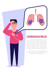 Coronavirus outbreak. Covid-19 Infected and symptoms.