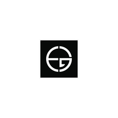 EG Letter Logo company simple design