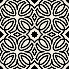 Seamless ornamental pattern. Abstract background. Curved elegant lines and scrolls forming abstract floral ornament. Seamless pattern for tile, background, wallpaper, textile printing, wrapper, etc.