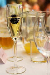 Champagne dring in glass