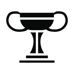 Trophy icon , winner template logo vector illustration emblem isolated, outline solid