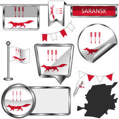 Flag of Saransk, Russia