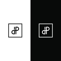 DP Letter Logo company simple design