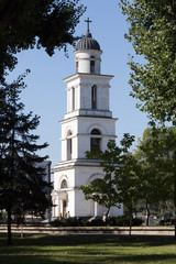 Bell tower of the Cathedral in Chisinau.