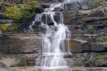 Obraz premium Long exposure of cascade