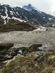 Glacier on the way to the Annapurna Basecamp