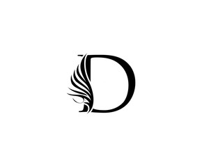 Classic D Luxury Logo Icon, Vintage D Letter Design.