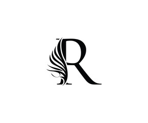 Classic R Luxury Logo Icon, Vintage R Letter Design. - obrazy, fototapety, plakaty