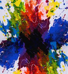 Colorful oil painting abstract   background.