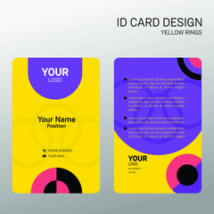 Id card design for businnes or company.