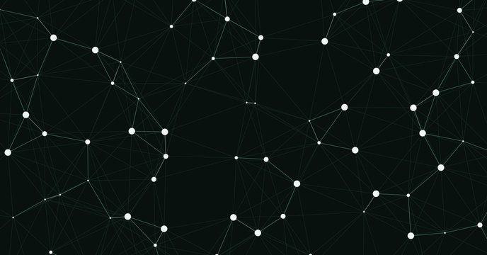 Network Mesh Computation Art background illustration