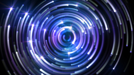 illumination neon space star particle flash light 3D illustration abstract background