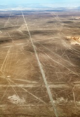 Nazca or Nasca mysterious lines and geoglyphs