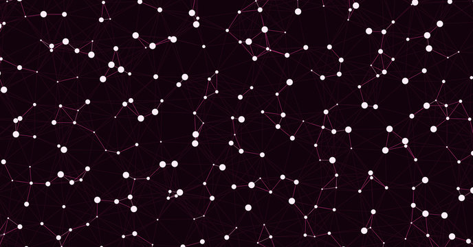 Network Mesh Computation Art background illustration