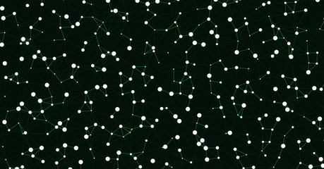 Network Mesh Computation Art background illustration