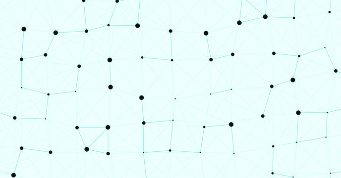 Network Mesh Computation Art background illustration