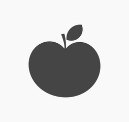Black apple shape icon.