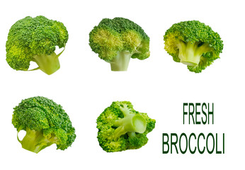 broccoli isolated on a white background