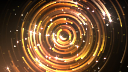 illumination neon space star particle flash light 3D illustration abstract background