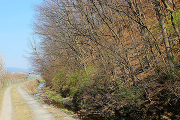 산골 도랑과 농로