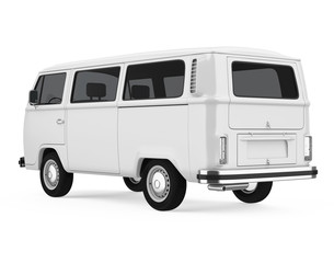 Old Van Isolated