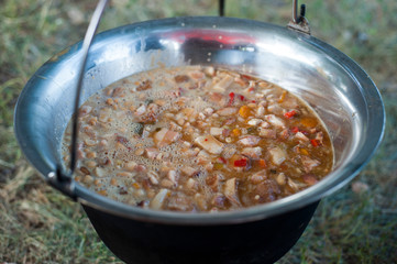 Cooked beans in the traditional Serbian way